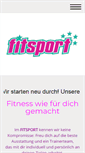 Mobile Screenshot of fitsport.de