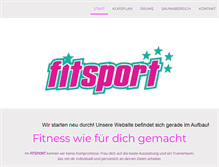 Tablet Screenshot of fitsport.de